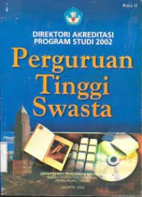Direktori Akreditasi Program Studi Perguruan Tinggi Swasta Tahun 2002