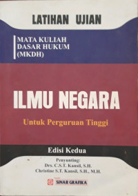 Image of Latihan Ujian :Ilmu Negara (Untuk Perguruan Tinggi)