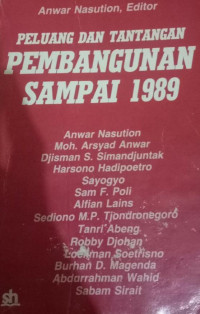 Image of Peluang dan Tantangan Pembangunan sampai 1989