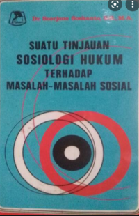 Image of Sosiologi hukum,Suatu tinjauan terhadap masalah-masalah sosial