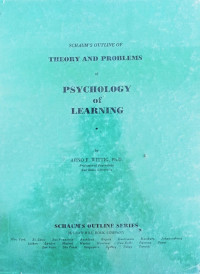 Image of Theory and Problems of Psychology of Learning