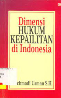 Image of Dimensi hukum Kepailitan di Indonesia