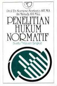Image of Penelitian Hukum Normatif : suatu tinjauan singkat